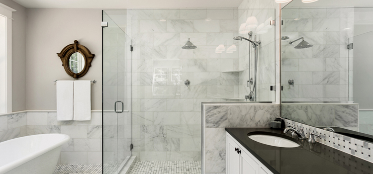 bathroom shower door installation in Hawthorne