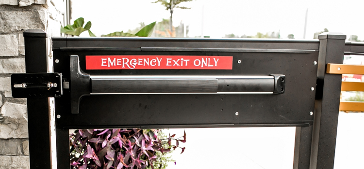 emergency push bar installation in Hawthorne
